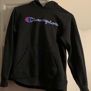 Boys hooded champion sweatshirt